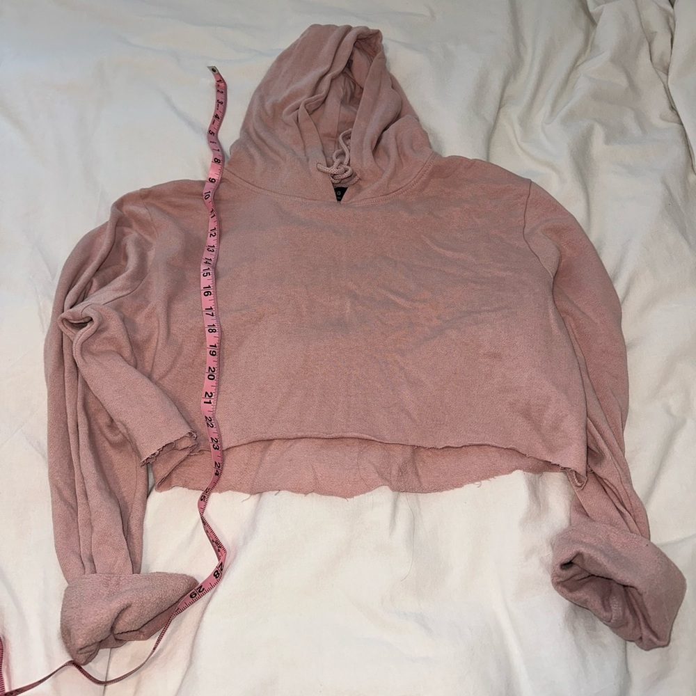 Cropped Pink Hoodie